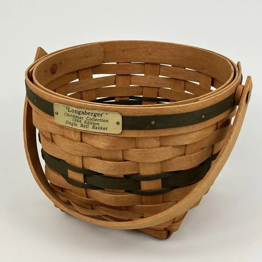 Longaberger Green Jingle bell Basket 1994 | 8